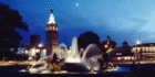This is the JC Nichols Fountain on the Country Club Plaza in Kansas City