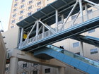 The monorail station at the Sahara hotel and casino