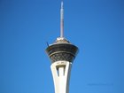The top of the Stratosphere tower on Las Vegas Blvd.