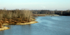Delaware Lake in its winter slumber.