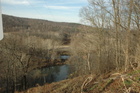 View of Knox County from just across the Coshocton County line. Mohican River is seen in the foreground and hills stretch back along Flat Run and Tiger Valley roads east of Danville.