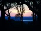 Sunset far above Canyon Lake