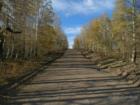 The road to the cabins in the mountains behind Cedar City.