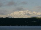 The Olympics as the sunrises over Kitsap County