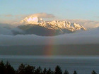 The Majestic Olympics rising up from the waters of Hood Canal
