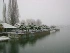 Waterfront Park in the snow