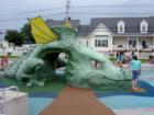 This Water Dragon is at April Dawn Park in Milton, WV.  Kids love to splash in the fountain area and climb all over this friendly sculpture.  Great place for a picnic!