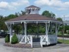 The gazebo on Main Street in Hurricane is a popular meeting place.  Don't miss the live navity scene here at Christmas!