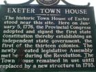Exeter NH Town House Historic Marker