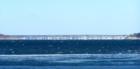 View of the Long Island Bridge from Adams Shore
