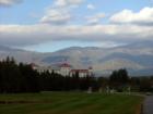 Nice view of the Mount Washington Hotel and the Presidential Mountain Range.