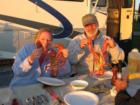 Lobster Feast at our friends campsite at the KOA 