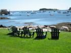 From behind the adirondack chairs at Tenants Harbor 