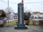 Veterans Memorial Monument at park in South Quincy