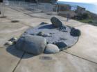 Sidewalk art in West Seattle at Constelation Park
