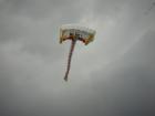 Giant kite above Sandy Beach