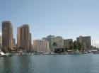 Looking towards the Ilikai Hotel.  The location of Friday night fireworks.
