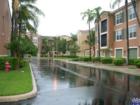 Condo conversions near the Wellington Green Mall on a rainy day.