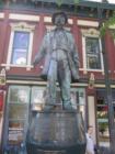 Gastown, Vancouver: Statue of Gassy Jack Deighton proprietor of Vancouver's first saloon, The Globe Saloon.