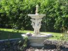 Palm Isles, garden water fountain, Fort Myers Beach , Lee County, Fl