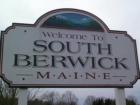 Welcome to South Berwick Maine Town Sign - This is the sign welcoming you as you enter the town of South Berwick - just over the New Hampshire/Maine state lines.