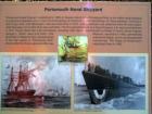 Portsmouth Naval Shipyard in Kittery Maine, on the Piscataqua River that separates Maine & New Hampshire.  This is a picture of a marker plaque honoring the roles the Shipyard has played in our country's history over the years.