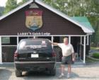 Here I am at Larry's Gulch Lodge, a salmon fishing camp on the world famous Restigouche River in New Brunswick.