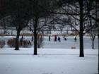 Ice Hockey on Lake Ellyn in Glen Ellyn, Illinois