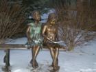 Spring Ave. Rec Center Children Statue, Glen Ellyn
