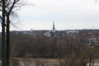 Historic Downtown Fredericksburg as seen from Chatham (headquarters of General Burnsides, a Union general during Civil War)