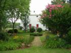 Garden of early 1800's home in Historic Fredericksburg Virginia