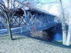 Sleepy Hollow Bridge, entering the beautiful neighborhood of Sleepy Hollow, in Sylvania,Ohio. Ten mile creek flows lazily through the neighborhood.  