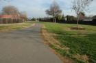 Walking path in neighborhood park