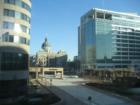 State Capitol Building flanked by Downtown Indy Westin and Simon Headquarters