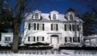 Winter in New Hampshire - a blanket of snow covering a beautiful antique home in Dover New Hampshire