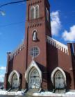 Beautiful Brick Catholic Church in Dover New Hampshire