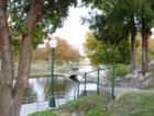 Near the waterfall at Government Springs Park in Enid, Oklahoma.