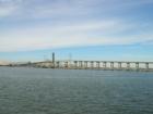 Morehead City Bridge, Hwy 70 which brings you into Beaufort