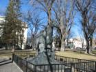 Cowboy at Rest Bronze at Courthouse
