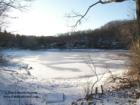 Frozen Hollywyle Cove of Candlewood Lake, New Fairfield, Connecticut
