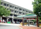 Quincy Center T Station with red line service and commuter rail service to Boston