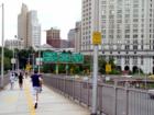 NY, NY: Lower Manhattan entry from the Brooklyn Bridge