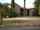 Older section of Boulder City across from the post office.