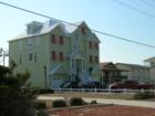 Colorful homes along Ocean Drive Emerald Isle