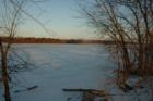 Winter has put its grips on Olentangy River as it has entirely iced over. This photo was taken off Riverside Drive between Home Road and State Route 756.