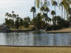 This is one of the waterfalls at Freestone park.  Many Gilbert families have their annual family pictures taken here.  To the left you can see the ferris wheel.  