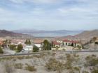 Hillside homes overlook the Lake Mead National Recreation Area in Boulder City, Nevada.
