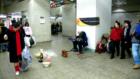 NY, NY: 42nd Street, Times Square subway station performer