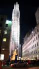 NY, NY: Rockefeller Center at night during Christmas