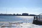 The Davenport Levee looking across the Mississippi River to Rock Island, Illinois!